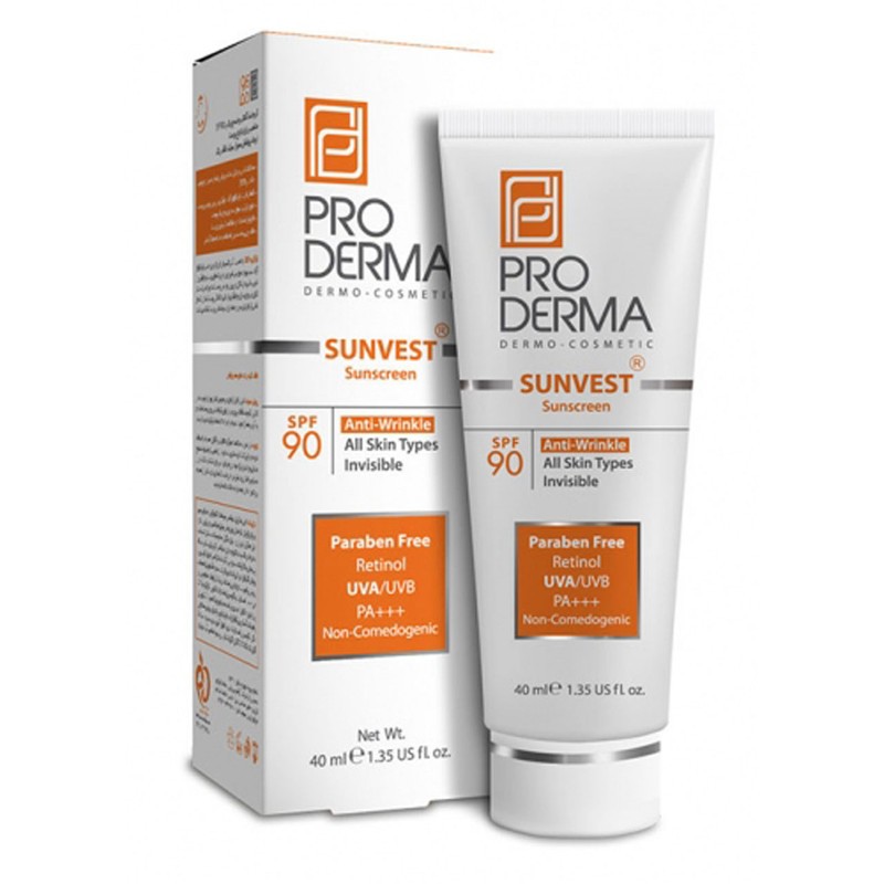 ضد آفتاب و ضد چروک spf90 پرودرما