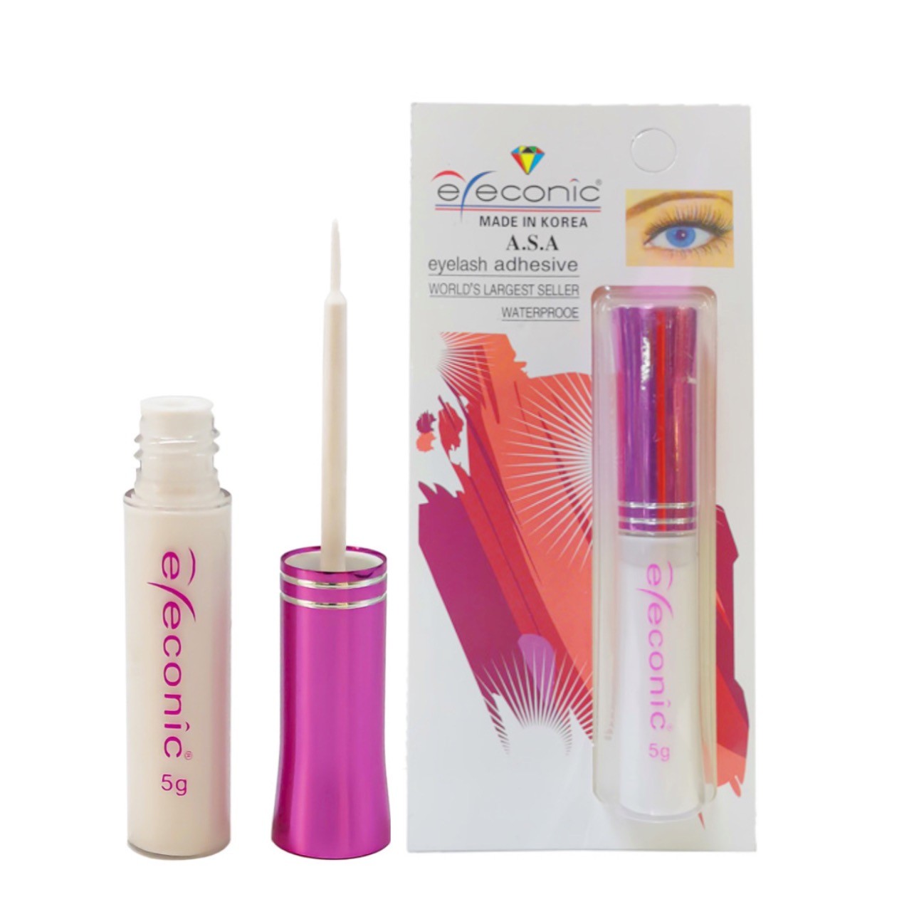چسب مژه بی رنگ eyeconic