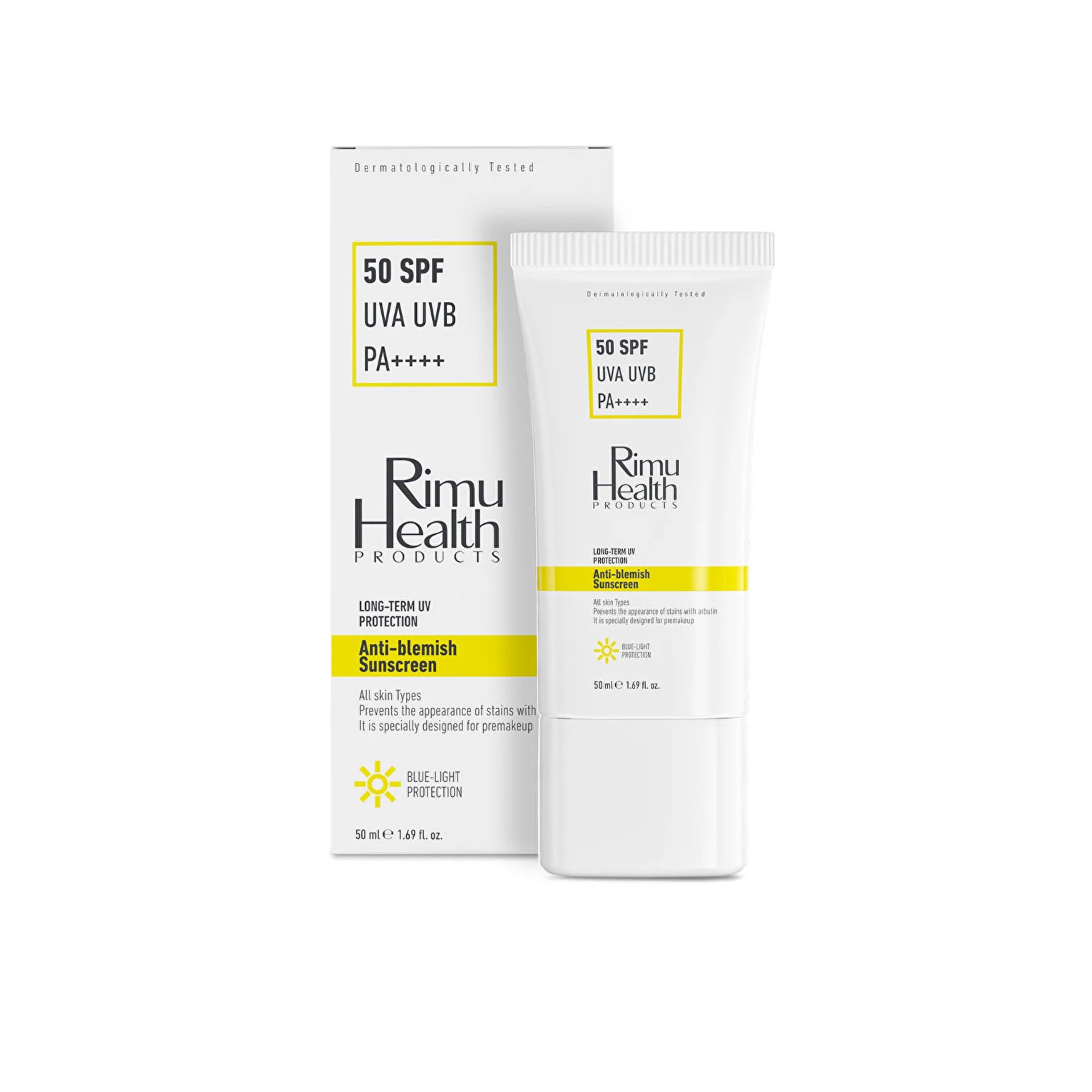 ضد آفتاب و ضدلک SPF50 ریمو هلث rimu health