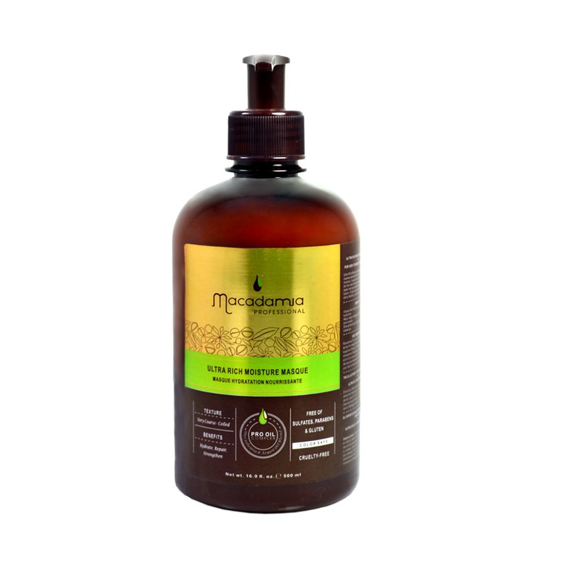 ماسک مو فری سولفات 1000 میل برند ماکادمیا مدل ultra rich moisture