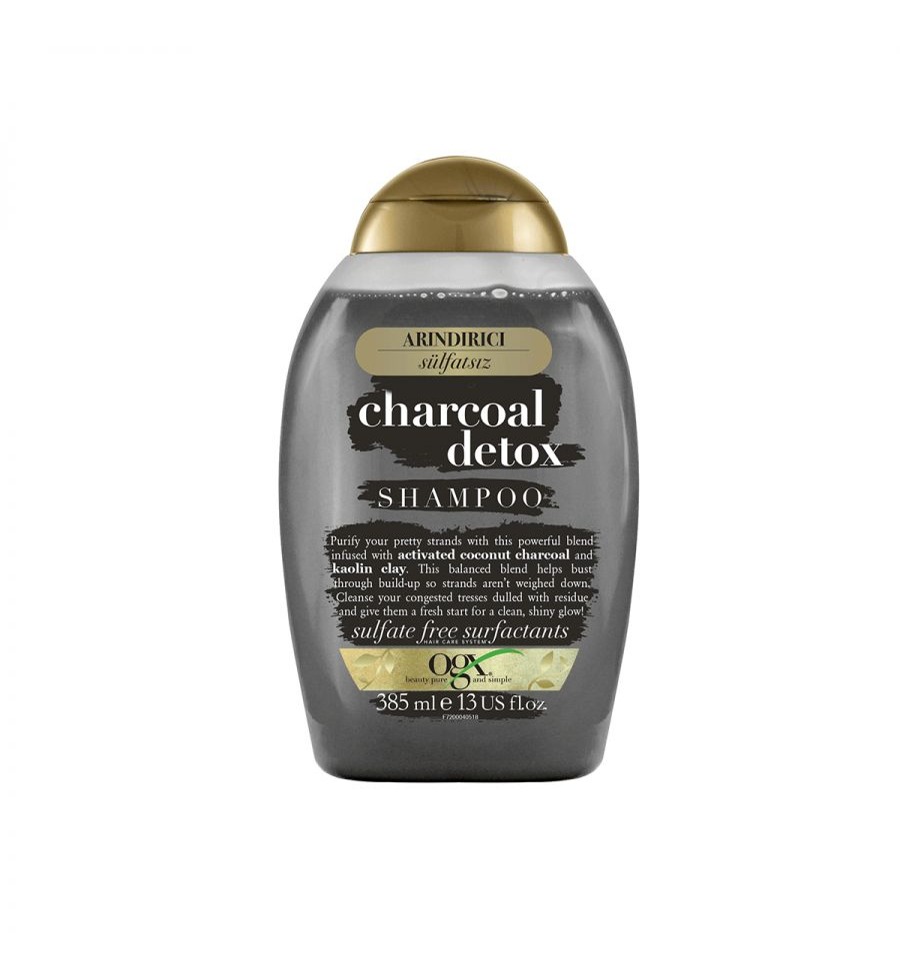 شامپو برند او جی ایکس مدل charcoal detox