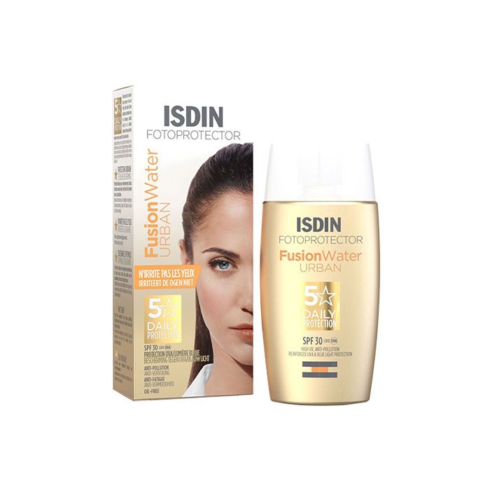 کرم ضد آفتاب ایزدین مدل fusion water urban حجم 50 میلی لیتر
