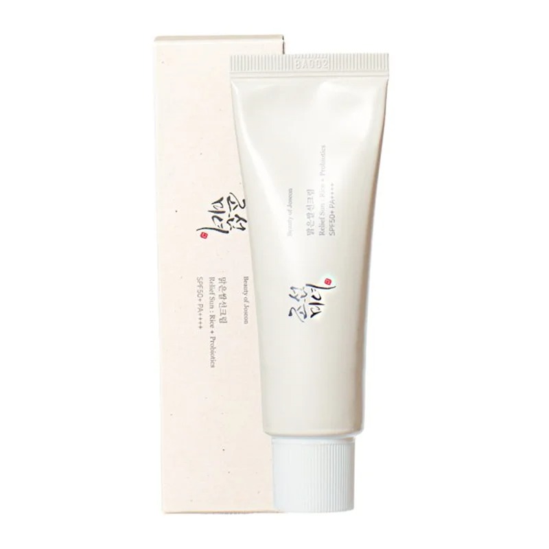 کرم ضد آفتاب بدون رنگ بیوتی اف جوسان SPF 50 مدل Relief مناسب انواع پوست‌ حجم 50 میلی‌لیتر
