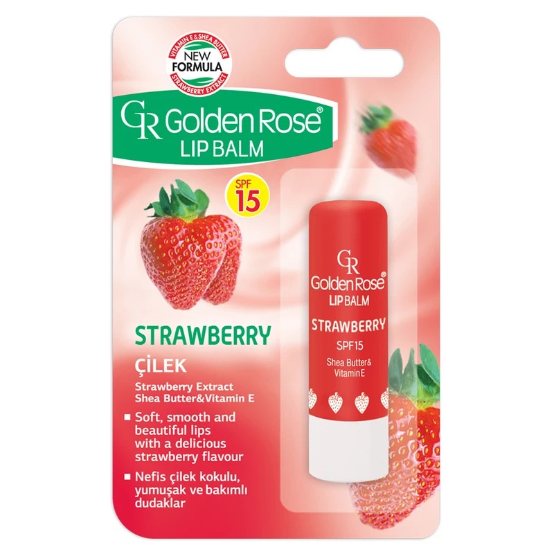 بالم لب گلدن رز مدل Strawberry حجم 5 میلی لیتر