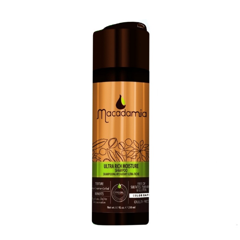 شامپو مو ماکادمیا مدل ULTRA RICH MOISTURE حجم 250 میلی لیتر