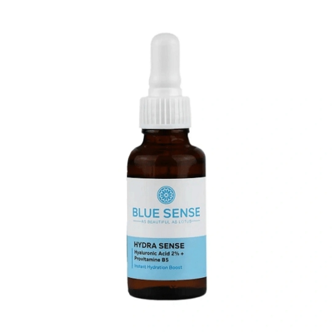 سرم آبرسان و رطوبت رسان هیالورونیک‌ اسید Blue sense Hydra sense برند بلوسنس