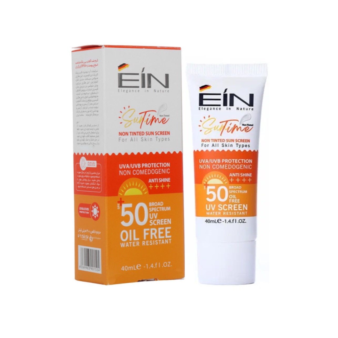 ضد آفتاب بی رنگ EIN آنتی شاین spf50