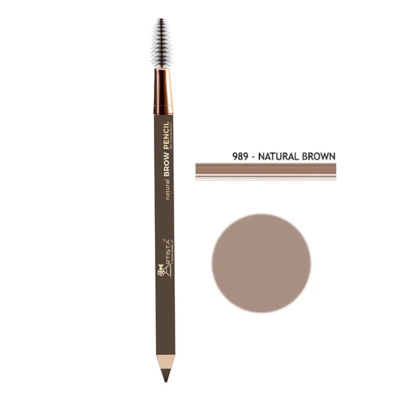 مداد ابرو آرتیستا natural brown 989