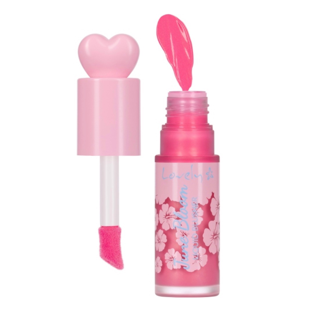 رژگونه مایع لاولی مدل june bloom شماره 02